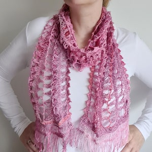 Hairpin Shell Shawl - crochet digital pdf pattern download
