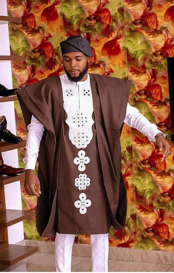 Item Item 088 tola Men Men Agbada Combo 3 Piece Set Engagement