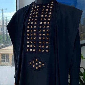Ladi African agbada, 3 Piece set/African men clothing/wedding suit/prom dress/ groom suit/dashiki/Senator wear/men outfit/Traditional wear