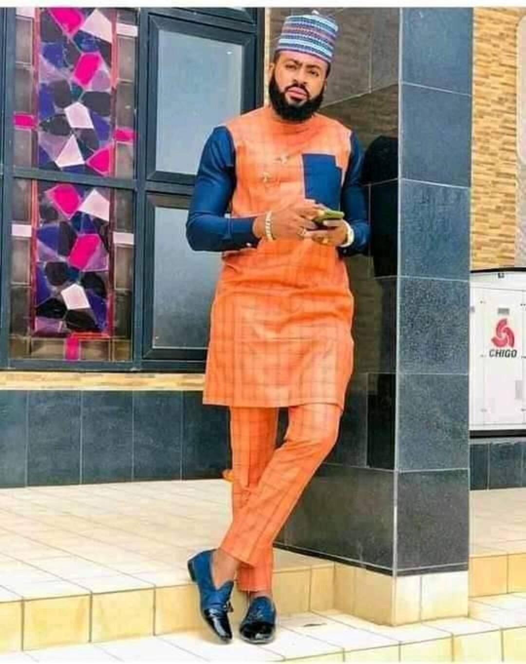 Deolu African Men Clothing 2 Piece Outfit/ Wedding Suit/groom Suit