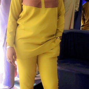 Artículo 0120 _Fads Kaftan de mujer/ropa de mujer africana, conjunto de 2 piezas/vestido de fiesta