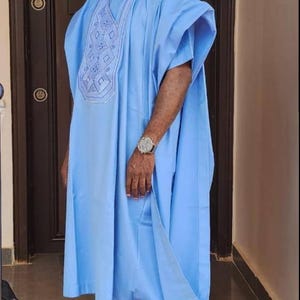 African men agbada/ 3 piece set/African men clothing/dashiki/ Men&#39;s fashion/ Handmade clothing/Dashiki/Wedding suit/Groom suit