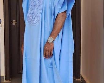 Handmade African Agbada 3-Piece Set: Men's Dashiki Wedding Groom Suit