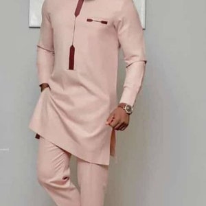 Item 097 _Goke men kaftan/African clothing/2 piece set/All time men's wea/prom/groom suit