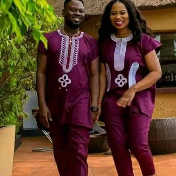 Item 049 Teniola couple s matching outfit couples Dashiki prom dress birthday set for couples