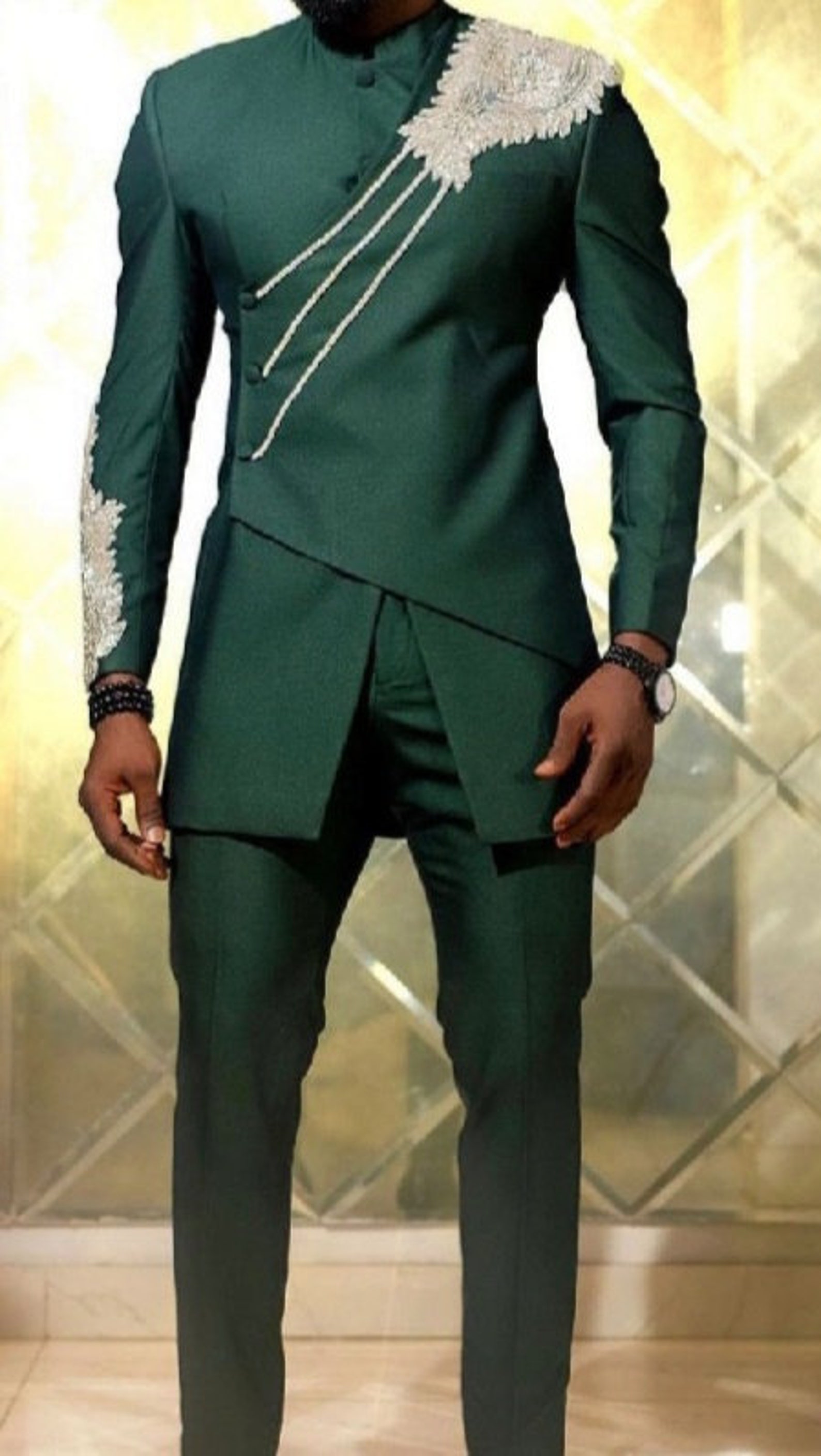 Basit Men's Suit/african Men Clothing 2 Piece - Etsy