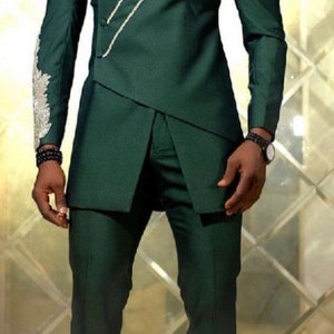 Basit men's suit/African men clothing, 2 piece outfit/African men kaftan/ wedding suit/groom suit/ prom dress/groom men outfit