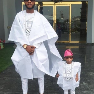 Item 035 _ Unique trending African men agbada /3 Piece set/dashiki/Aso ebi/ senator suit/ Birthday set/ groom suit/ wedding set