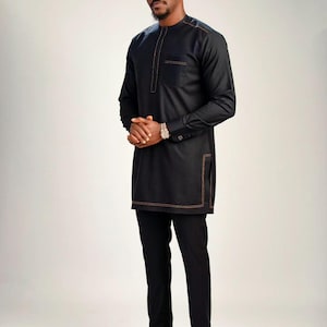 Ayinla African men suit/Senator wear/African clothing/African men clothing/African men shirt /dashiki/Kaftan/prom/groom suit