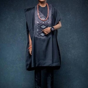 Latest African agbada, 3 Piece set/African men clothing/wedding suit/prom dress/ groom suit/dashiki/Senator wear/men outfit/Traditional wear