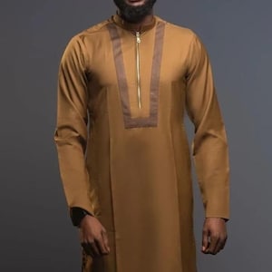 Ayinla African men suit/Senator wear/African clothing/African men clothing/African men shirt /dashiki/Kaftan/prom/groom suit