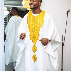Itunu African men agbada, 3 Piece set/African men clothing/wedding suit/prom dress/ groom suit/Men in Agbada/dashiki/Embroidery