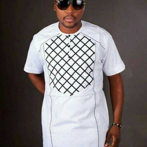Latest African men shirt and matching pant set/African clothing/African men clothing/African men shirt /dashiki/kaftan/groom suit