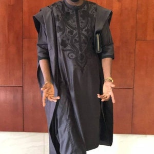 Fancy men agbada, 3 Piece set/African men clothing/wedding suit/ groom suit/dashiki/Senator wear/Traditional wear