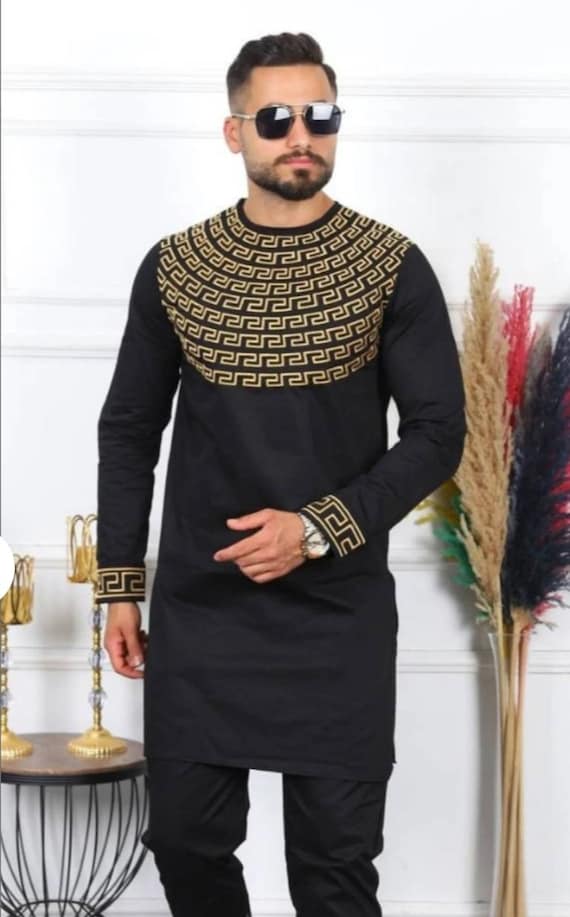 Black and gold dashiki hotsell