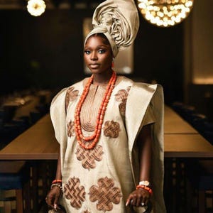 Titi women aso oke/3  piece set/ wedding suit/prom dress/women Agbada/women clothing/traditional suit/Aso-Ebi