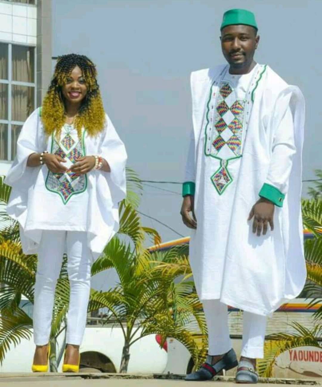 Jegede African Couple's Agbada Wear, Latest Aso Ebi, Couple's Matching ...