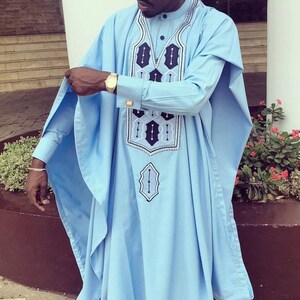 Latest African men agbada, 3 Piece set/African men clothing/wedding suit/ groom suit/Senator suit/Traditional wear/engagement outfit