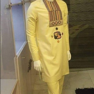 Trending African men clothing/kaftan/wedding suit/grooms men suit/ groom suit/Dashiki men shirt/Senator wear/Men&#39;s wear/Senator suit