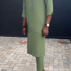 Dapo men caftan/ African men clothing/2 piece outfit/ wedding suit/groom suit/ prom dress/groom men outfit