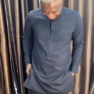 Tolu men stoned shirt/kaftan/wedding suit/groomsmen suit/ groom suit/Dashiki men shirt/prom dress/Senator Wear/Men&#39;s Wear