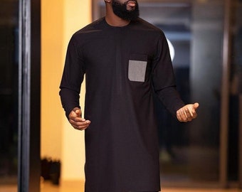 Tunde African men clothing/2 piece outfit/wedding suit/groom suit/prom dress/groom men outfit/kaftan/Senator suit/Dashiki/men's shirt