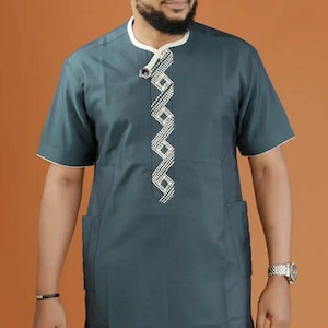 Ibiyemi African men shirt and matching pant/African clothing/African men clothing/African men shirt /wedding suit/prom dress/groom suit