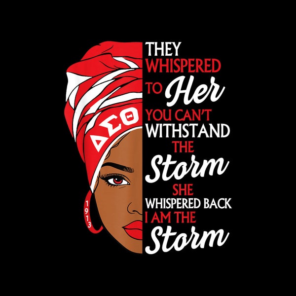 Delta Sigma Theta Sorority, Black History Month Digital PNG