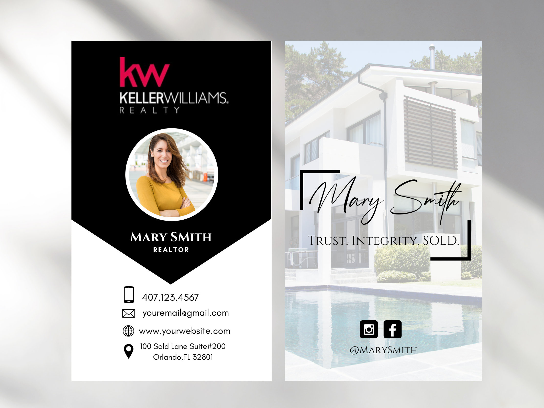 Real Estate Business Cards Templates