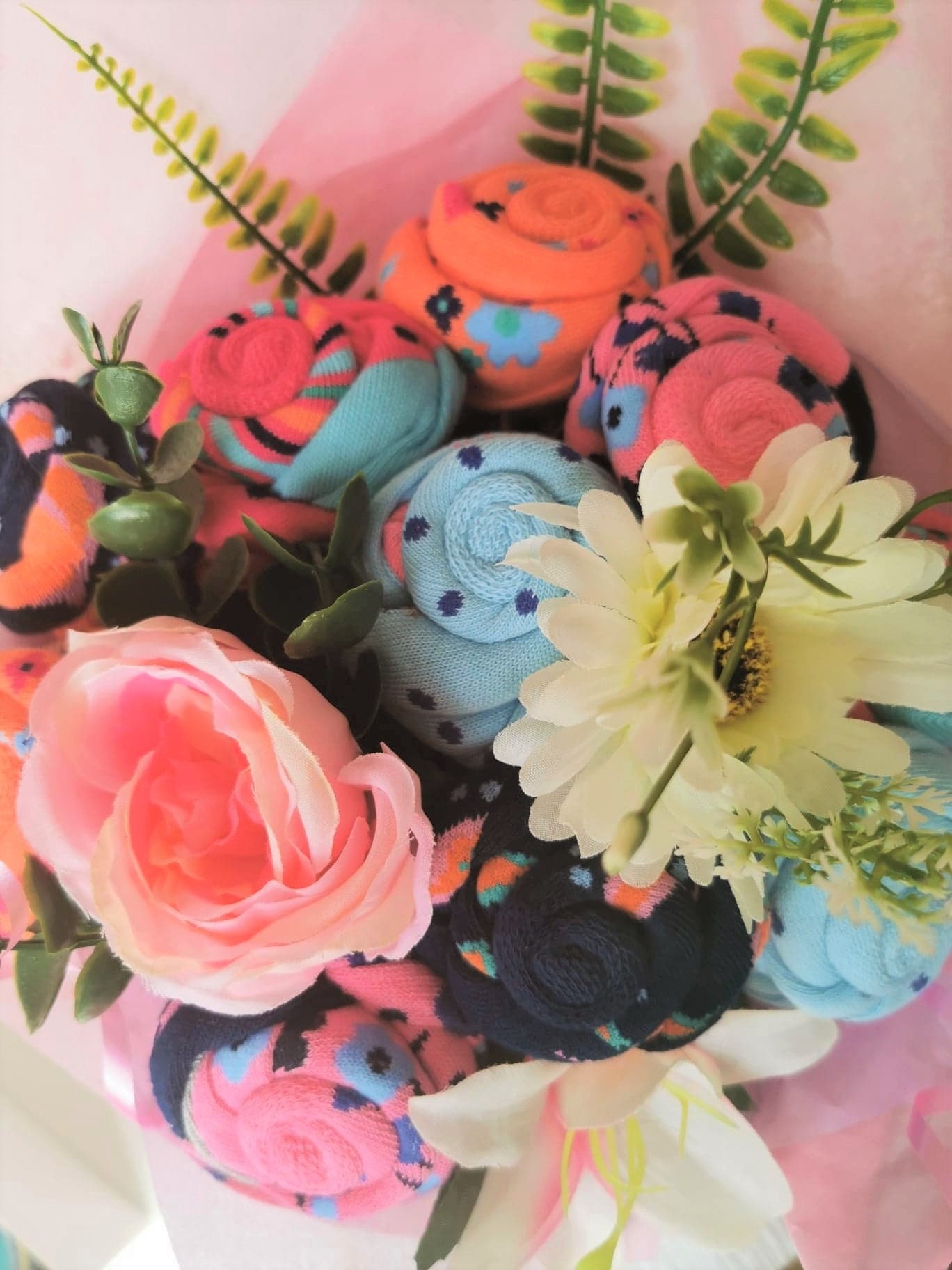 Ladies socks bouquet in a living vase perfect as a happy Etsy