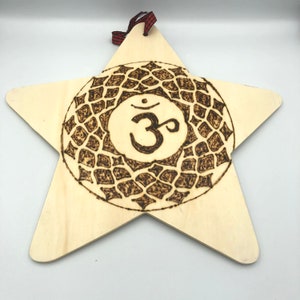 Crown Chakra Seed of Life Flower of Life Metatron&#39;s Cube  Sacred Geometry Wooden Plague for Wall Hanging Decor