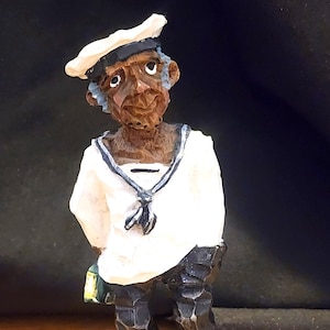 Vintage Ship Dock Worker Statue- Pristine!