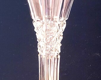 Vintage Leaded Cut Glass 8 1/2" Bud Vase - So Sweet!