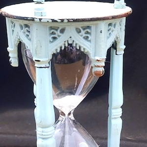 Temporizador vintage de hierro fundido azul de 6"