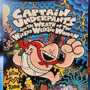 Vintage Captain Underpants Gniew Złych Wegie Womasn