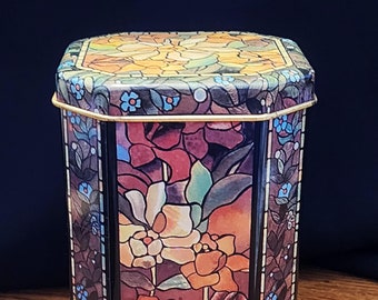 Vintage Floral Tin