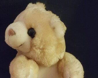 Vintage Small Yellow Bear has Velcro on Hands