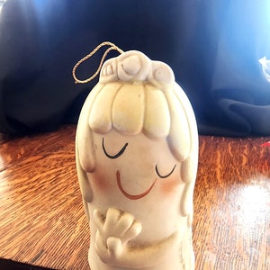 Vintage Ceramic Girl Bell