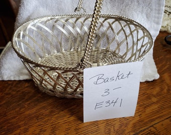 Silver Plate Basket Etsy