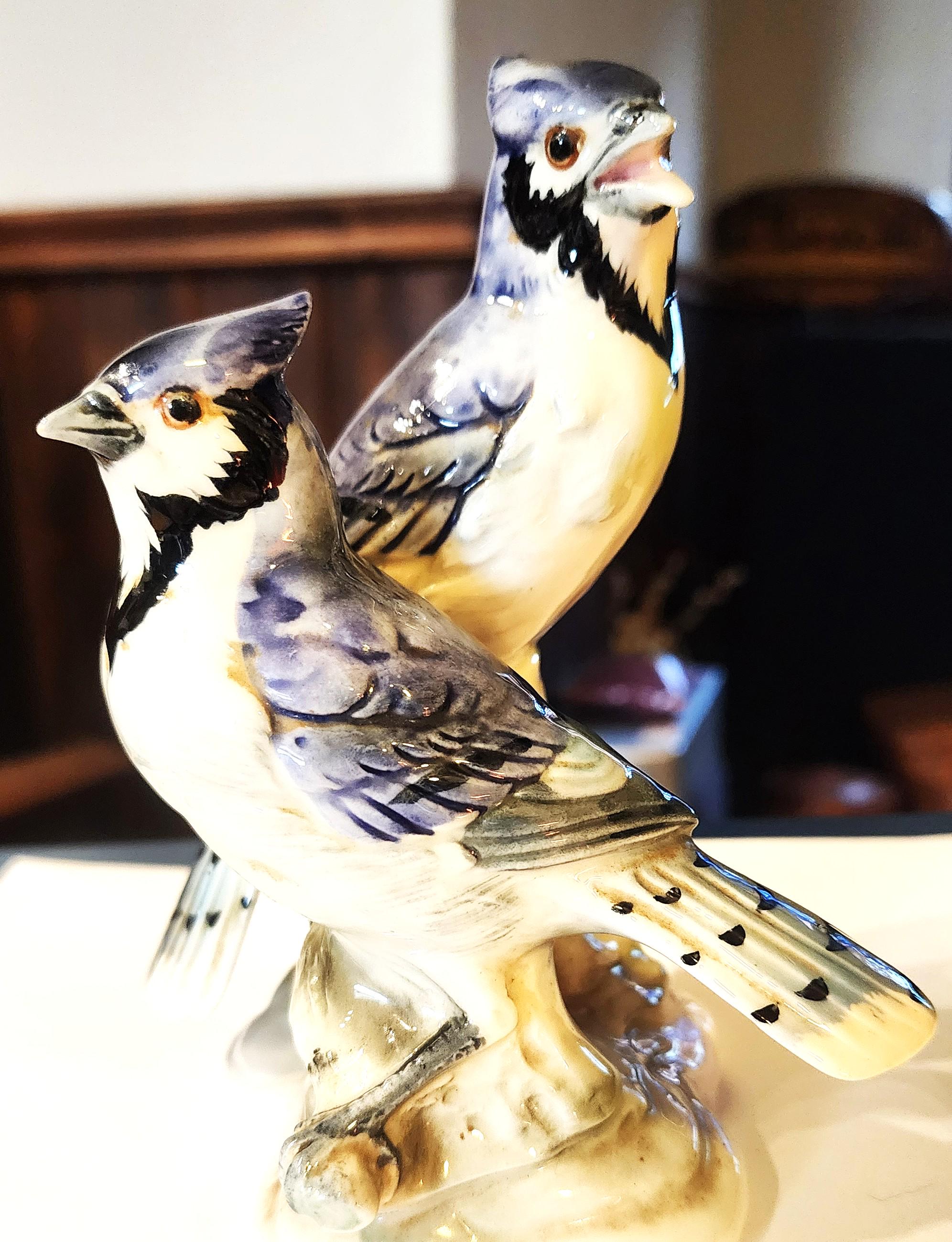 casapato バードランド4号 Vintage JSC Japanese #127 Shafford Blue Jay Bird Collection Statue