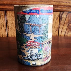 Vintage 1981 Colgate Mail Away Puzzle im Original Dosenetikett Rau aber Cool für Puzzlesammler Selten !