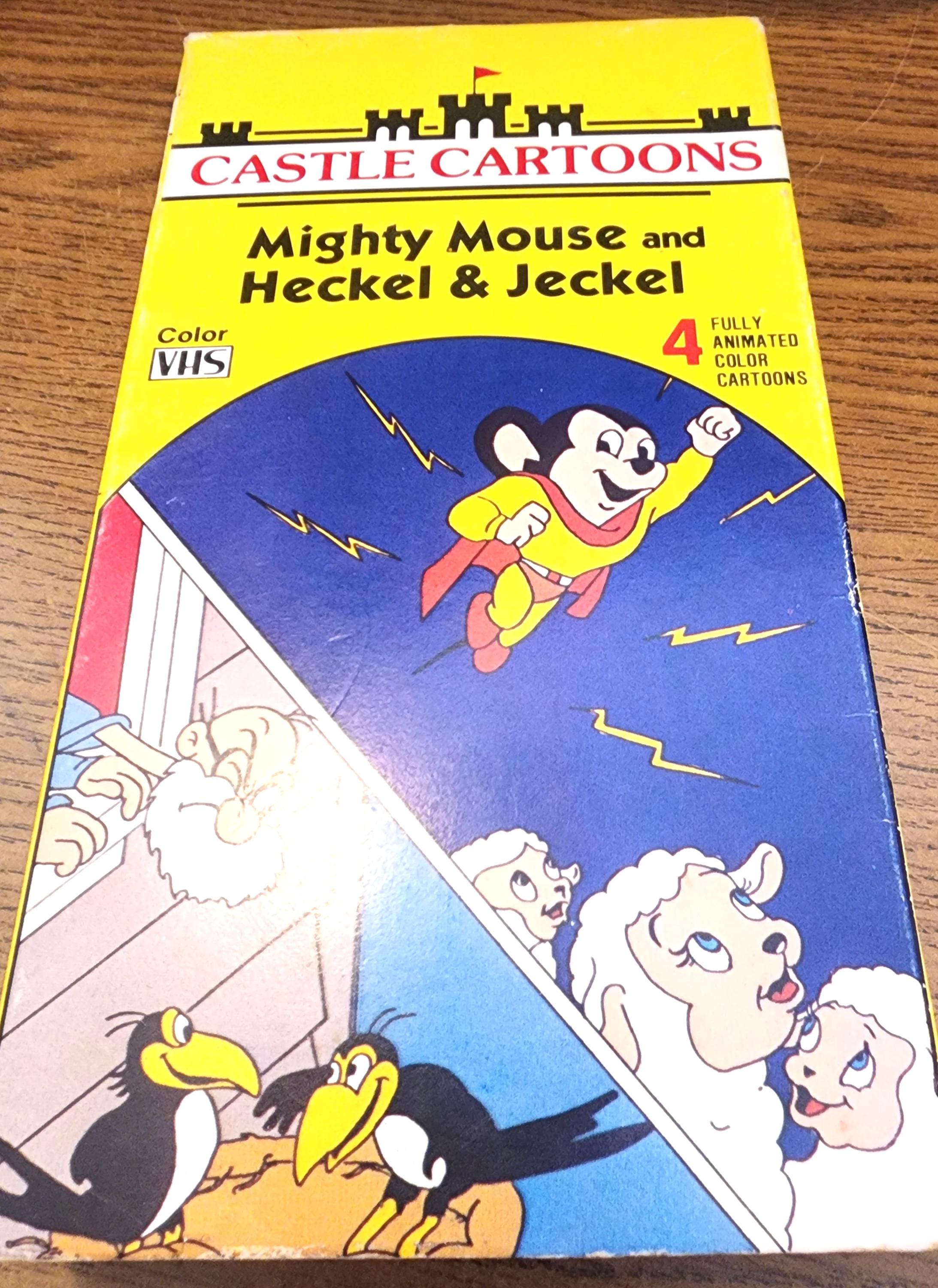 T-shirt Mighty Mouse Dessin Animé Rétro - Rouge - Tailles S à 5XL - Coton USA