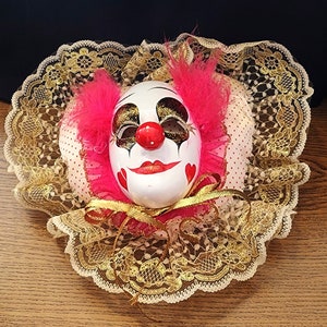 Clown Face Pillow Etsy
