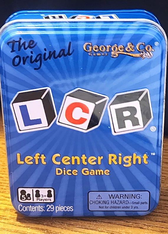 Vintage LCR Dice Game - Etsy