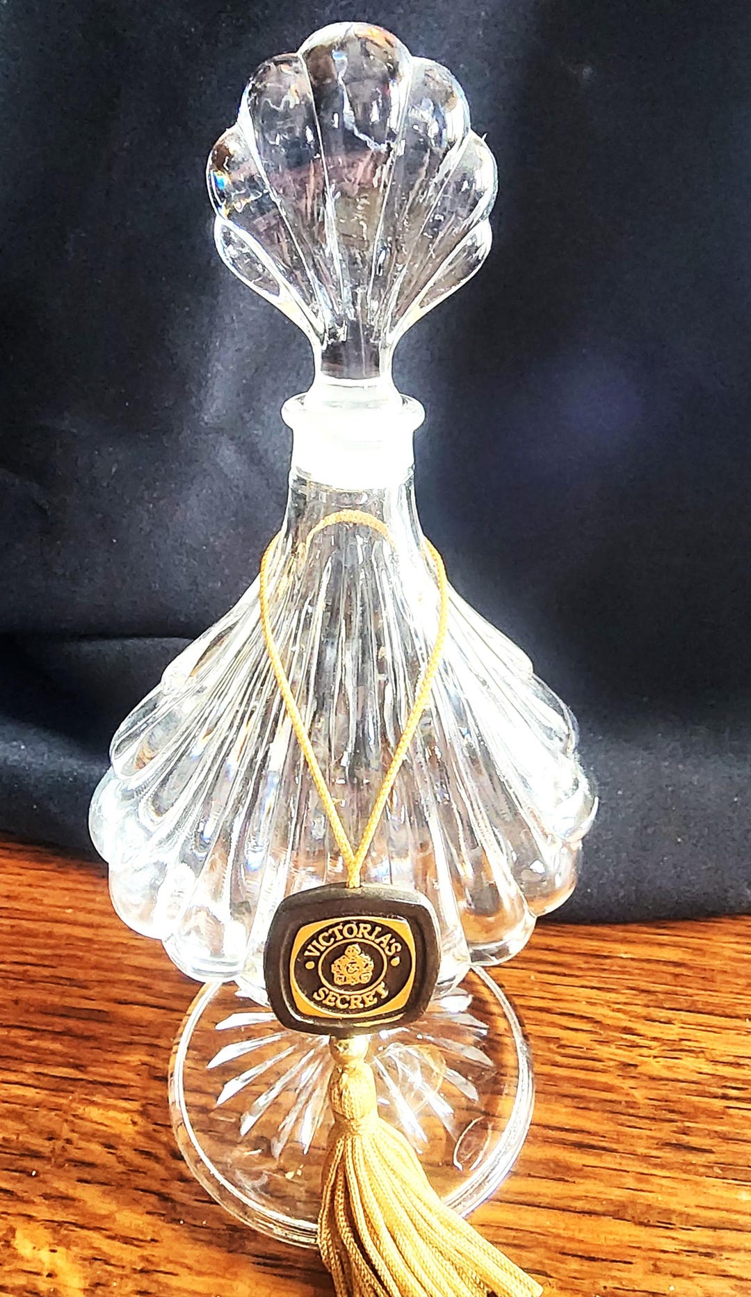 Vintage Crystal Victoria Secret Perfume Bottle With Crystal