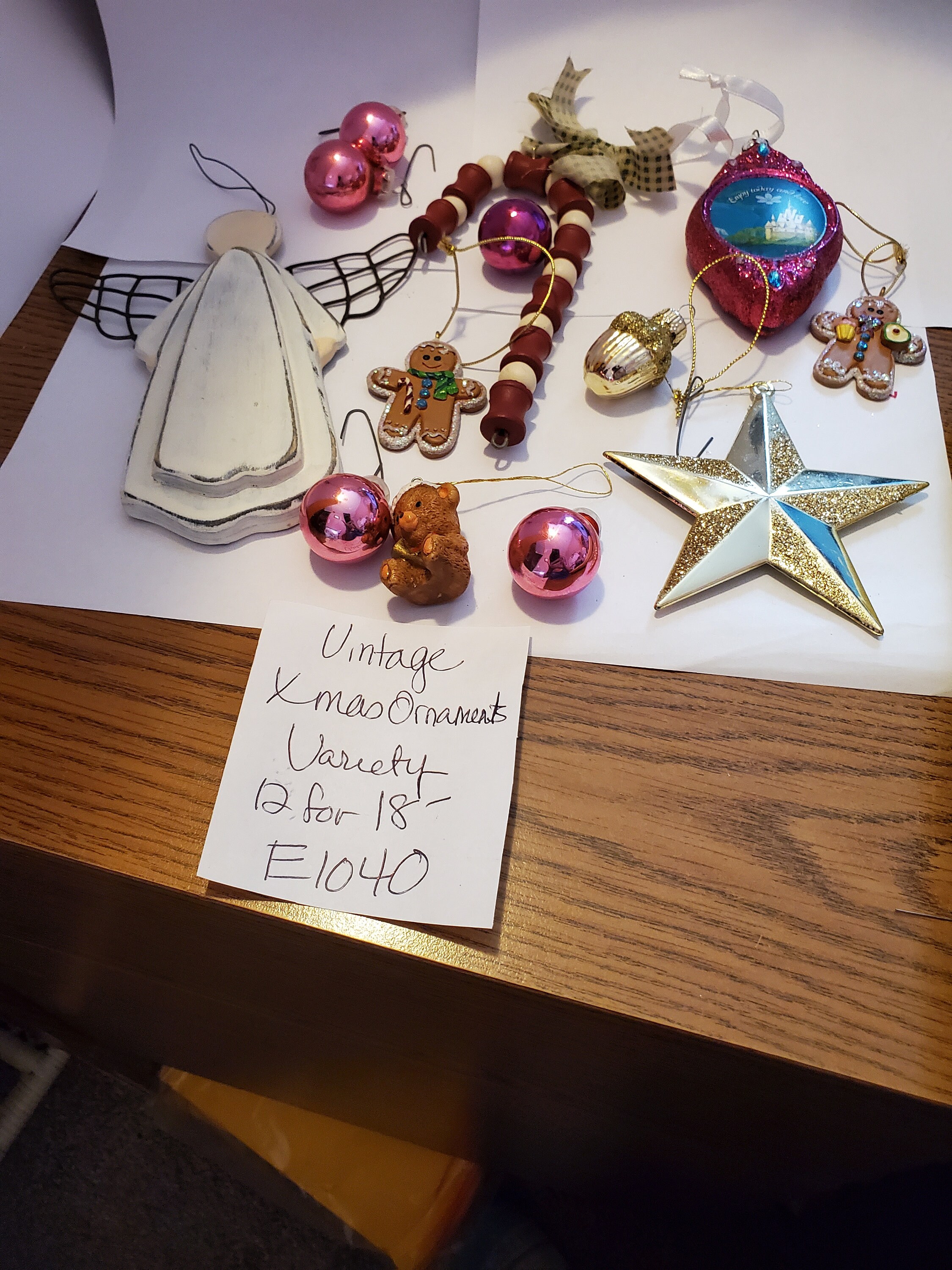 Vintage Xmas Ornaments Variety 12 Etsy