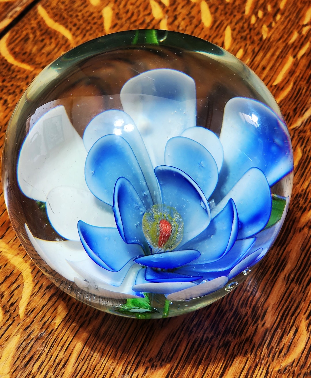 EUSTUMA Hand Blown Glass Elephant Figurine Ornament,Animal