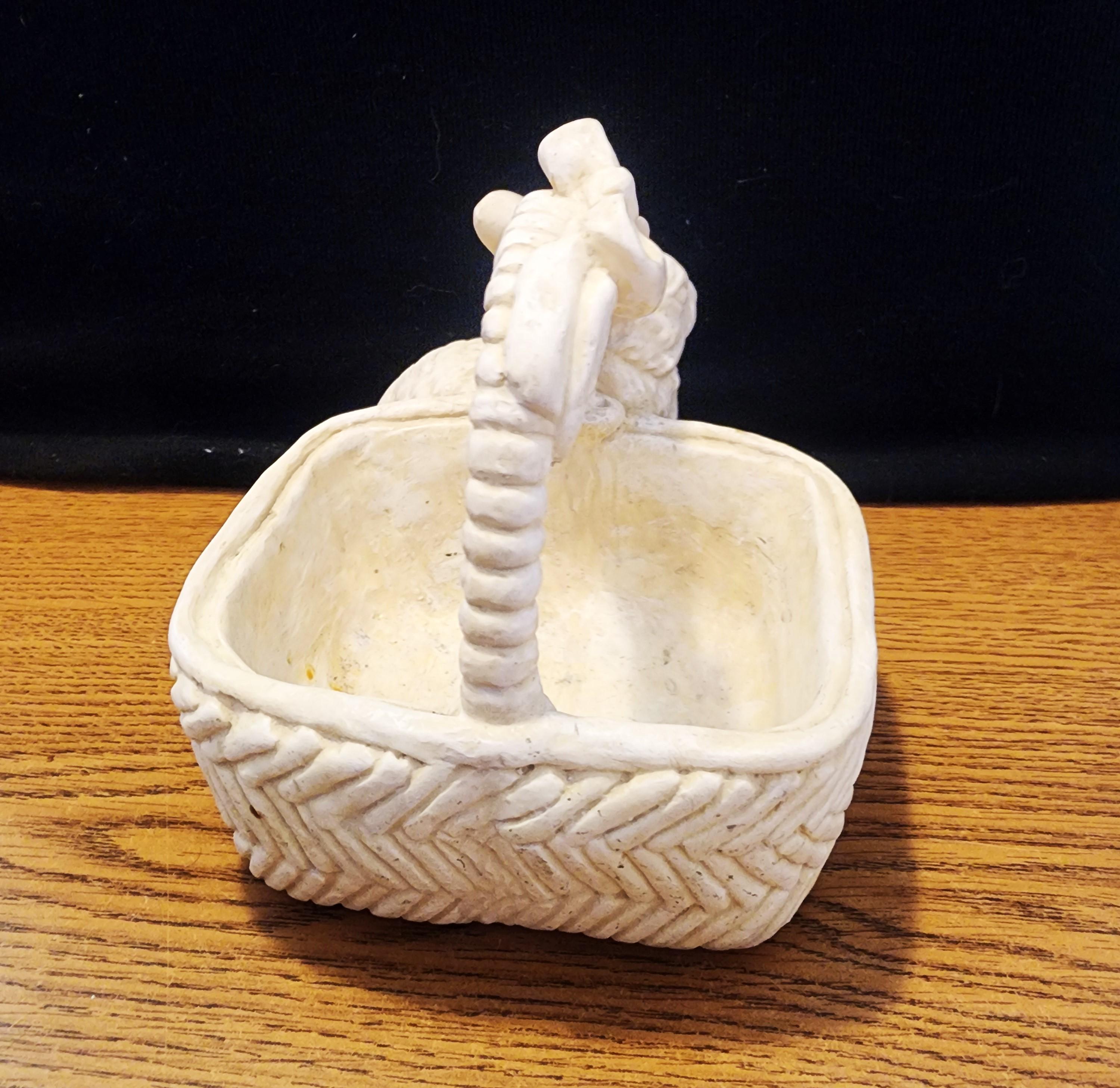 Figurine à Peindre California Creations - Lapins Dans Un Panier - Pâques - Neuf Scellé