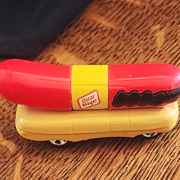 Vintage miniatura Hotwheels Oscar Meier Weiner Mobile 1993 Nombre cambiado en 2023