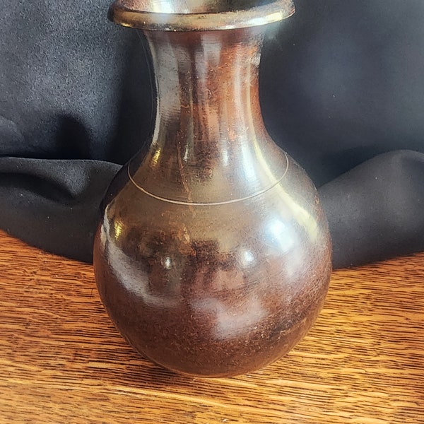 Vintage Metal Vase Etsy
